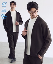 SPU（スプ）の「【セットアップ 2点セット】【抗シワ・抗ピリング・ウォッシャブル】ハイポンチノーカラージャケット&イージーパンツ セットアップ（セットアップ）」
