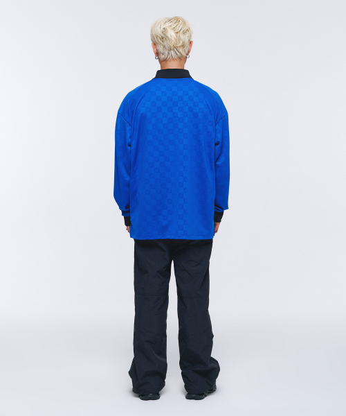 BORN TO WIN（ボーントゥウィン）の「MONOGRAM SOCCER JERSEY [BLUE]（Tシャツ/カットソー・レディース・その他・1/2/3）」の6枚目の写真
