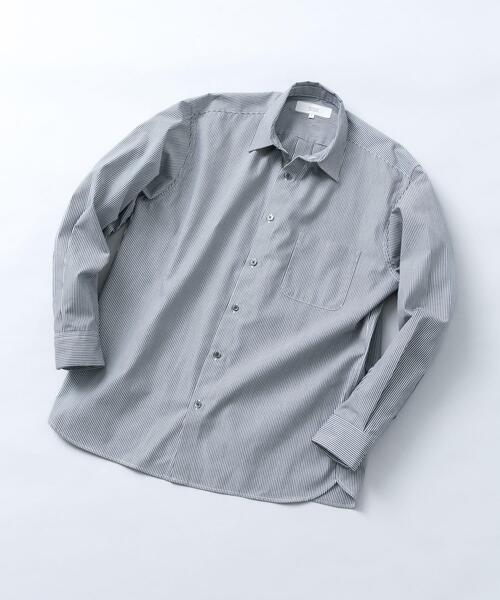 URBAN RESEARCH ROSSO MEN(アーバンリサーチロッソメン)の「『防シワ/防臭』アーバンリラックスブロードシャツ(シャツ/ブラウス・メンズ・ホワイト/カーキ/ライトブルー/チャコールグレー/ブルー/ネイビー/ブラウン/ストライプ・X-LARGE/LARGE/MEDIUM/SMALL)」の8枚目の写真