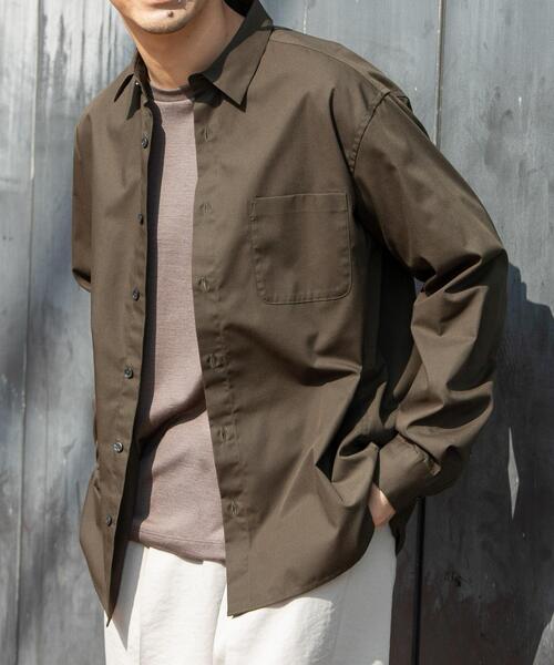 URBAN RESEARCH ROSSO MEN（アーバンリサーチロッソメン）の「『防シワ/防臭』アーバンリラックスブロードシャツ（シャツ/ブラウス・メンズ・ホワイト/カーキ/ライトブルー/チャコールグレー/ブルー/ネイビー・X-LARGE/LARGE/MEDIUM/SMALL）」の4枚目の写真