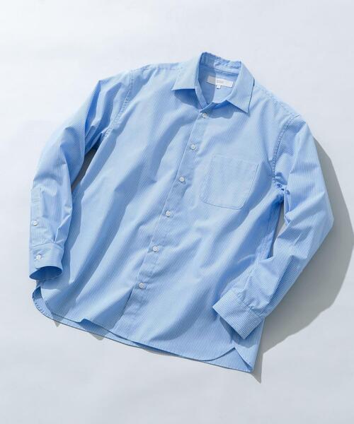 URBAN RESEARCH ROSSO MEN（アーバンリサーチロッソメン）の「『防シワ/防臭』アーバンリラックスブロードシャツ（シャツ/ブラウス・メンズ・ホワイト/カーキ/ライトブルー/チャコールグレー/ブルー/ネイビー・X-LARGE/LARGE/MEDIUM/SMALL）」の5枚目の写真