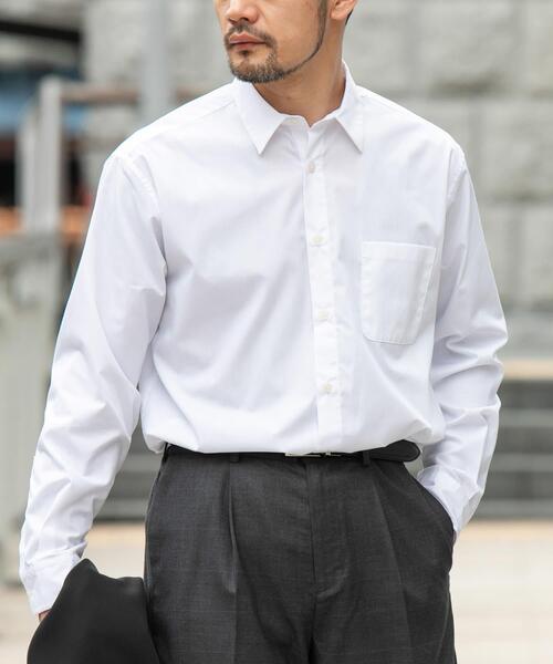 URBAN RESEARCH ROSSO MEN(アーバンリサーチロッソメン)の「『防シワ/防臭』アーバンリラックスブロードシャツ(シャツ/ブラウス・メンズ・ホワイト/カーキ/ライトブルー/チャコールグレー/ブルー/ネイビー・X-LARGE/LARGE/MEDIUM/SMALL)」の7枚目の写真