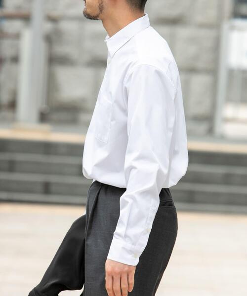 URBAN RESEARCH ROSSO MEN(アーバンリサーチロッソメン)の「『防シワ/防臭』アーバンリラックスブロードシャツ(シャツ/ブラウス・メンズ・ホワイト/カーキ/ライトブルー/チャコールグレー/ブルー/ネイビー・X-LARGE/LARGE/MEDIUM/SMALL)」の8枚目の写真