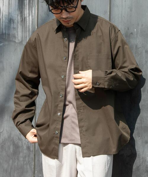 URBAN RESEARCH ROSSO MEN（アーバンリサーチロッソメン）の「『防シワ/防臭』アーバンリラックスブロードシャツ（シャツ/ブラウス・メンズ・ホワイト/カーキ/ライトブルー/チャコールグレー/ブルー/ネイビー・X-LARGE/LARGE/MEDIUM/SMALL）」の22枚目の写真