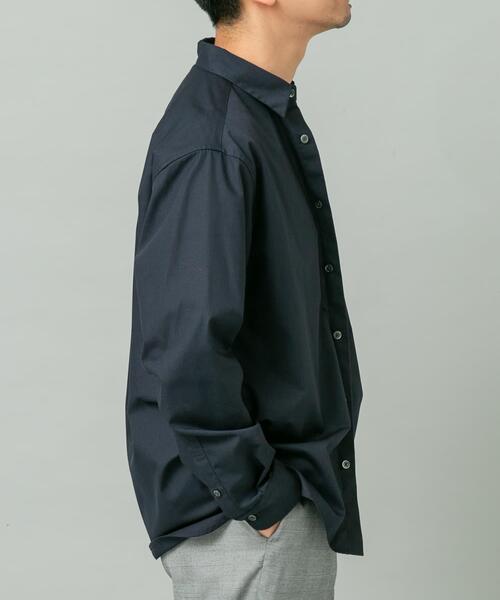 URBAN RESEARCH ROSSO MEN(アーバンリサーチロッソメン)の「『防シワ/防臭』アーバンリラックスブロードシャツ(シャツ/ブラウス・メンズ・ホワイト/カーキ/ライトブルー/チャコールグレー/ブルー/ネイビー/ブラウン/ストライプ・X-LARGE/LARGE/MEDIUM/SMALL)」の16枚目の写真