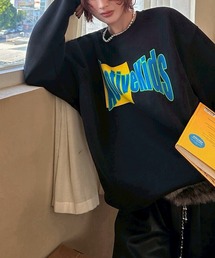 LYEON（リヨン）の「オーバーサイズポップロゴスウェット/裏起毛スウェット（スウェット）」