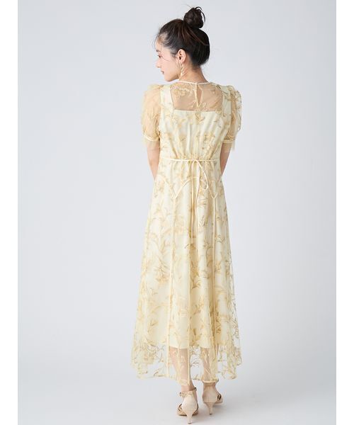 LILY BROWN(リリーブラウン)の「パネルラインエンブロイダリ―ドレス(ドレス・レディース・ブラック/グリーン/イエロー・0/1)」の6枚目の写真