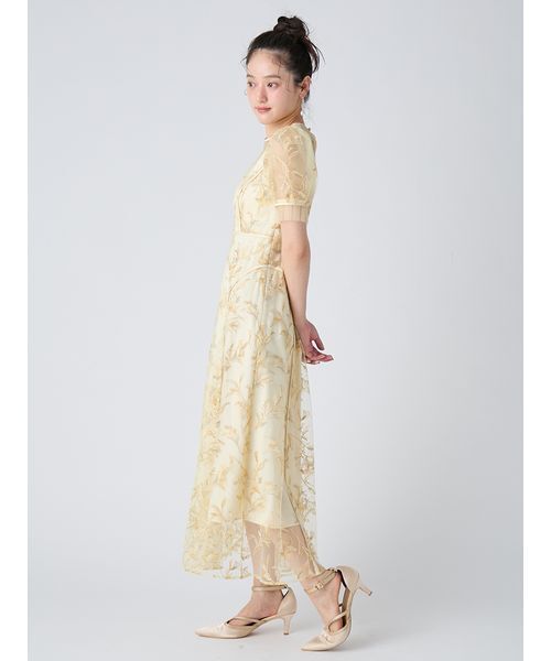 LILY BROWN(リリーブラウン)の「パネルラインエンブロイダリ―ドレス(ドレス・レディース・ブラック/グリーン/イエロー・0/1)」の7枚目の写真