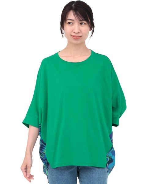 チチカカ(チチカカ)の「バックギャザードルマンプルオーバー(Tシャツ/カットソー・レディース・ベージュ/グリーン/ブラック・FREE)」の15枚目の写真