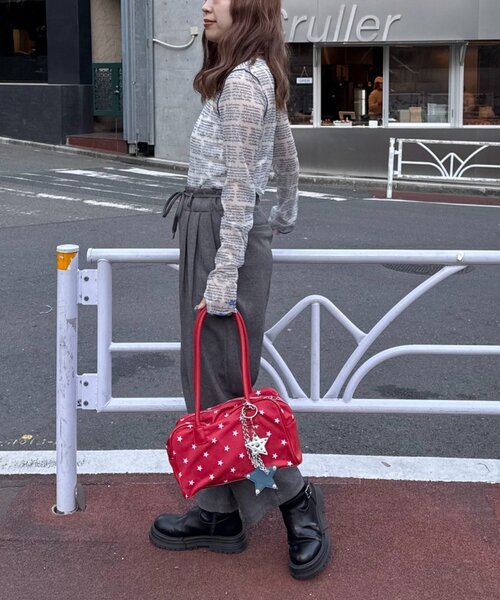 HELLO.SANFRANCISCO（ハローサンフランシスコ）の「【HELLO.SANFRANCISCO】メッセージシアープリントTEE（Tシャツ/カットソー・レディース・オレンジ/ブルー/レッド・ONE SIZE）」の13枚目の写真