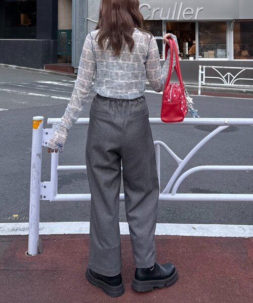 HELLO.SANFRANCISCO（ハローサンフランシスコ）の「【HELLO.SANFRANCISCO】メッセージシアープリントTEE（Tシャツ/カットソー・レディース・オレンジ/ブルー/レッド・ONE SIZE）」の14枚目の写真