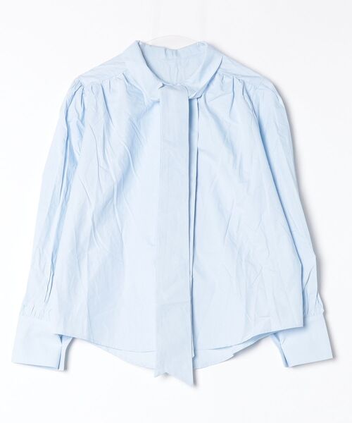 TITTY&CO.(ティティーアンドコー)の「リボンタイブラウス(シャツ/ブラウス・レディース・ブルー/ホワイト・FREE)」の7枚目の写真