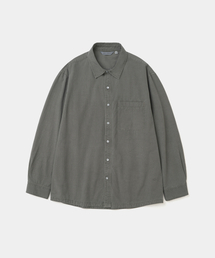 garment dyeing shirt charcoal
