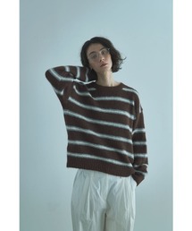 marjour（マージュール）の「AIRY STRIPE KNIT（ニット/セーター）」