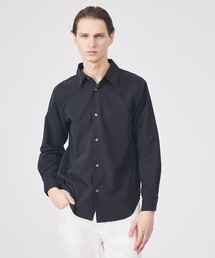 ABAHOUSE GRAY（アバハウスグレイ）の「【リラックスフィット】ピーチサテン レギュラーカラーシャツ（シャツ/ブラウス）」