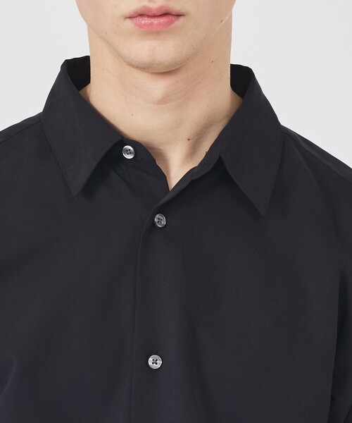 ABAHOUSE GRAY（アバハウスグレイ）の「【リラックスフィット】ピーチサテン レギュラーカラーシャツ（シャツ/ブラウス・メンズ・ブラック/モカ/グレイッシュベージュ/イエロー/グレイッシュブルー・50/48/46）」の14枚目の写真