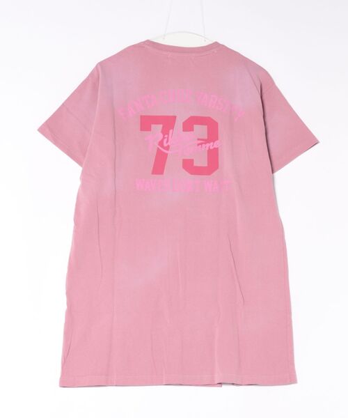 RIKKA FEMME(リッカファム)の「RIKKA FEMME/リッカファム 半袖 Tシャツ ワンピース Tシャツワンピ バックプリント RF6S-2105(Tシャツ/カットソー・レディース・ライトブルー/ピンク/グレー・FREE)」の10枚目の写真