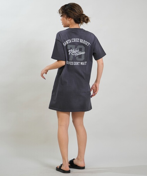 RIKKA FEMME(リッカファム)の「RIKKA FEMME/リッカファム 半袖 Tシャツ ワンピース Tシャツワンピ バックプリント RF6S-2105(Tシャツ/カットソー・レディース・ライトブルー/ピンク/グレー・FREE)」の16枚目の写真