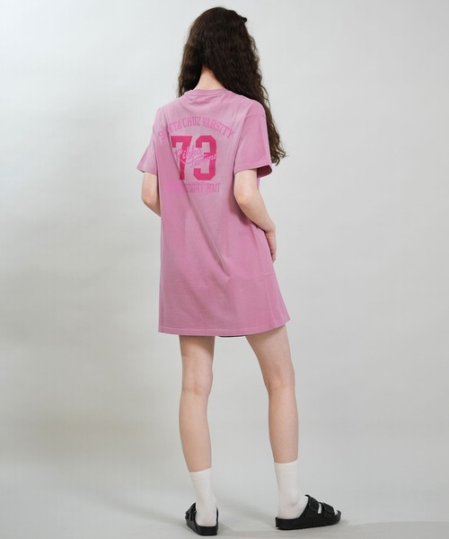 RIKKA FEMME(リッカファム)の「RIKKA FEMME/リッカファム 半袖 Tシャツ ワンピース Tシャツワンピ バックプリント RF6S-2105(Tシャツ/カットソー・レディース・ライトブルー/ピンク/グレー・FREE)」の5枚目の写真