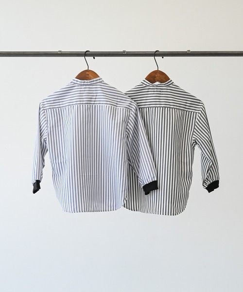 GENERATOR(ジェネレーター)の「GENERATOR/ジェネレーター ストライプシャツ(シャツ/ブラウス・キッズ・グレー/ブラック・M/L/XL)」の13枚目の写真