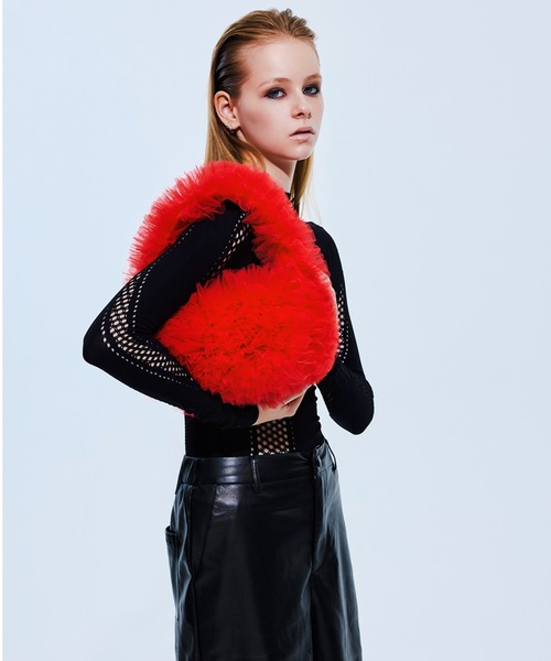 HELOYSE（エロイーズ）の「POODLE TOY（ハンドバッグ・レディース・ブラウン/レッド/ブラック/マルチ・FREE）」の3枚目の写真