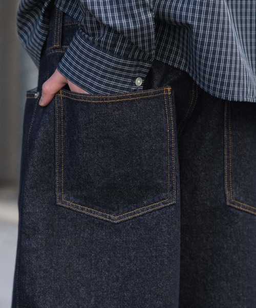 WEGO(ウィゴー)の「WEGO/【26年春夏新作】スーパーバギーデニムショーツ(デニムパンツ・メンズ・インディゴブルー/コバルトブルー/ブラック系3・SMALL/LARGE/MEDIUM)」の8枚目の写真