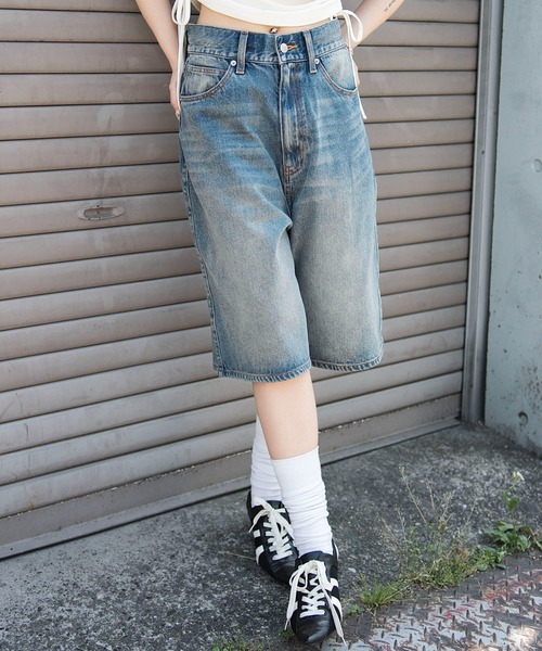 WEGO(ウィゴー)の「WEGO/【26年春夏新作】スーパーバギーデニムショーツ(デニムパンツ・メンズ・インディゴブルー/コバルトブルー/ブラック系3/ブラック系その他4・SMALL/LARGE/MEDIUM)」の19枚目の写真
