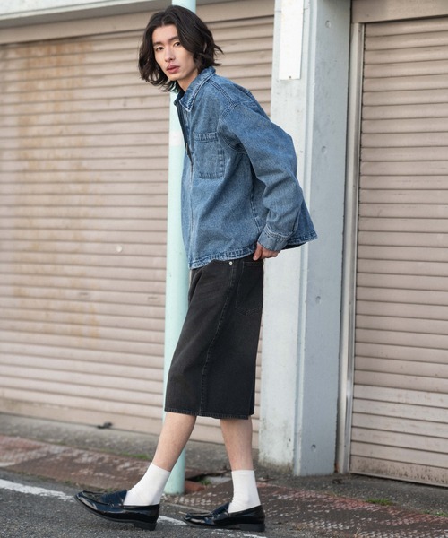 WEGO(ウィゴー)の「WEGO/【26年春夏新作】スーパーバギーデニムショーツ(デニムパンツ・メンズ・インディゴブルー/コバルトブルー/ブラック系3・SMALL/LARGE/MEDIUM)」の14枚目の写真