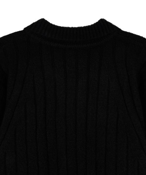 IDWS(アイドンワナセル)の「Wave Line Boucle Collar Knit Black(カーディガン/ボレロ・レディース・その他・0/2)」の9枚目の写真