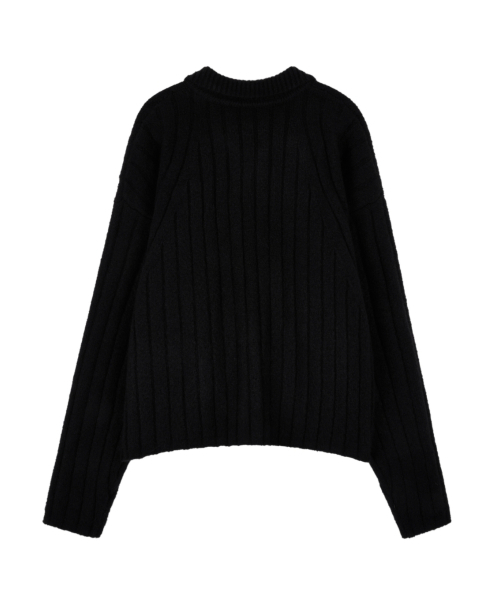 IDWS(アイドンワナセル)の「Wave Line Boucle Collar Knit Black(カーディガン/ボレロ・レディース・その他・0/2)」の7枚目の写真