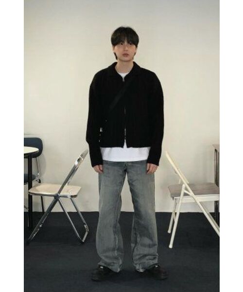IDWS(アイドンワナセル)の「Wave Line Boucle Collar Knit Black(カーディガン/ボレロ・レディース・その他・0/2)」の15枚目の写真