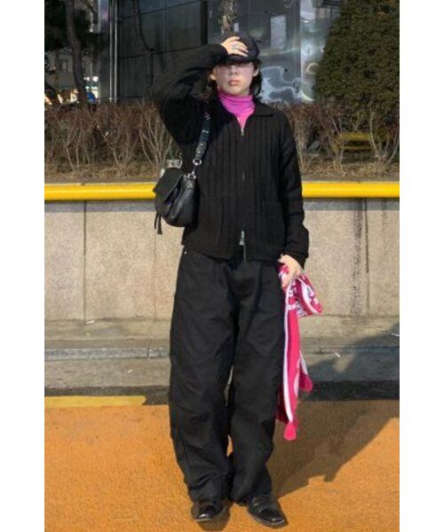 IDWS(アイドンワナセル)の「Wave Line Boucle Collar Knit Black(カーディガン/ボレロ・レディース・その他・0/2)」の11枚目の写真