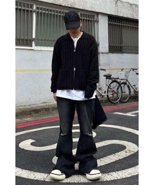 IDWS(アイドンワナセル)の「Wave Line Boucle Collar Knit Black(カーディガン/ボレロ・レディース・その他・0/2)」の18枚目の写真