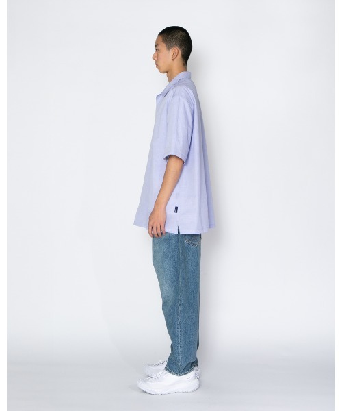 APPLEBUM(アップルバム)の「Smooth Typewriter S/S Shirt(シャツ/ブラウス・メンズ・ブルー/グレー・X-LARGE/LARGE/MEDIUM)」の5枚目の写真