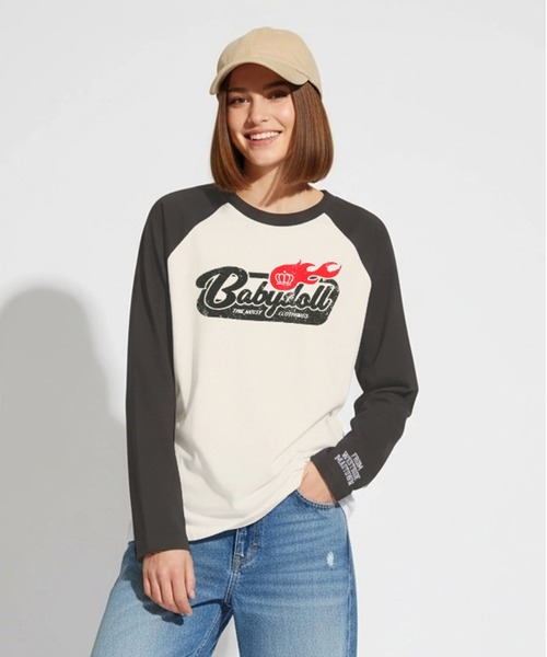 BABYDOLL（ベビードール）の「親子お揃い グランジラグランロンT 1392A（Tシャツ/カットソー・レディース・チャコールグレー・ユニセックスL）」の5枚目の写真