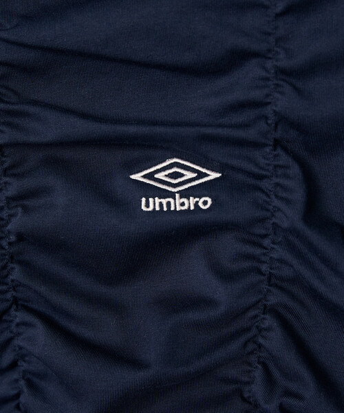 UMBRO（アンブロ）の「UMBRO × PUBLUX/アンブロ 別注 ワンポイント 刺繍 ギャザー Tシャツ　限定展開（Tシャツ/カットソー・レディース・イエロー/ネイビー/ブラウン・ﾌﾘ-）」の15枚目の写真