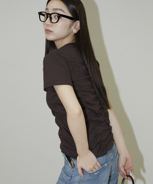 UMBRO(アンブロ)の「UMBRO × PUBLUX/アンブロ 別注 ワンポイント 刺繍 ギャザー Tシャツ 限定展開(Tシャツ/カットソー・レディース・イエロー/ネイビー/ブラウン・フリ-)」の20枚目の写真