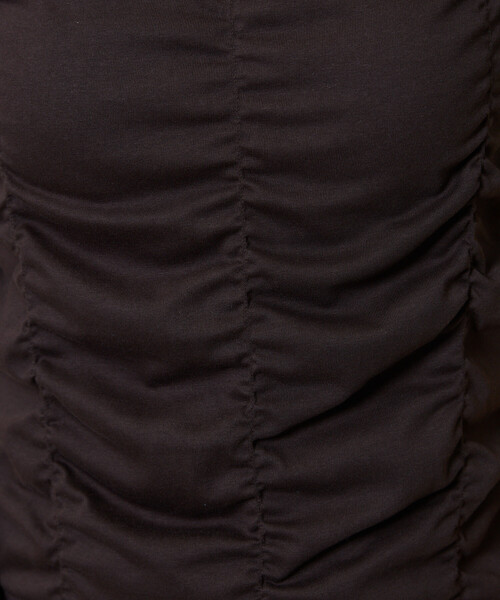 UMBRO(アンブロ)の「UMBRO × PUBLUX/アンブロ 別注 ワンポイント 刺繍 ギャザー Tシャツ 限定展開(Tシャツ/カットソー・レディース・イエロー/ネイビー/ブラウン・フリ-)」の7枚目の写真