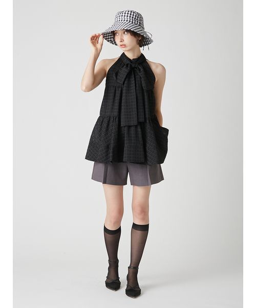 LILY BROWN(リリーブラウン)の「UVカットバケットハット(ハット・レディース・ホワイト/ブラウン/チェック・F)」の22枚目の写真