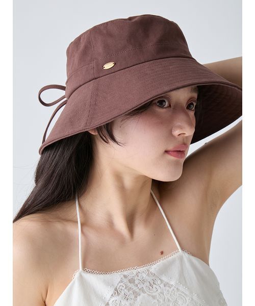 LILY BROWN(リリーブラウン)の「UVカットバケットハット(ハット・レディース・ホワイト/ブラウン/チェック・F)」の17枚目の写真