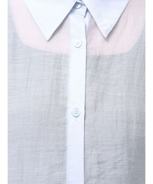 MURUA（ムルーア）の「マットシアーシャツ（シャツ/ブラウス・レディース・その他/ブラック/ホワイト/その他2/ブルー・2/1）」の16枚目の写真