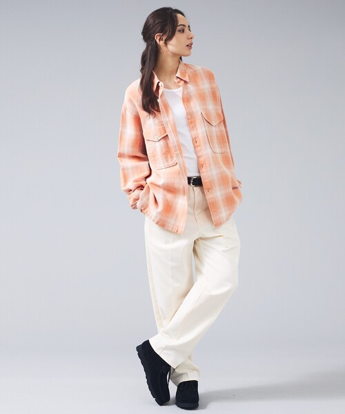 PENDLETON（ペンドルトン）の「【PENDLETON / ペンドルトン】CPO Shirt / CPOシャツ/ユニセックス（ブルゾン・メンズ・グレー系その他/オレンジ系その他・M/L）」の4枚目の写真