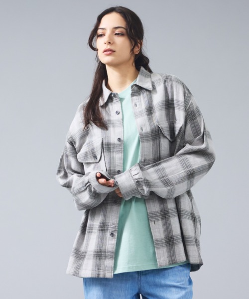 PENDLETON（ペンドルトン）の「【PENDLETON / ペンドルトン】CPO Shirt / CPOシャツ/ユニセックス（ブルゾン・メンズ・グレー系その他/オレンジ系その他・M/L）」の2枚目の写真