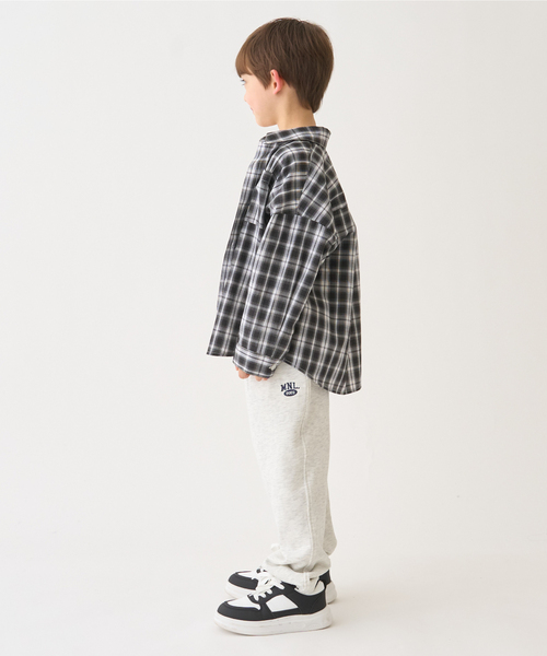 minimal（ミニマル）の「【インナーセット】長袖チェックシャツ（シャツ/ブラウス・キッズ・ラベンダー/サックスブルー/ブラック・130cm/120cm/110cm/100cm/140cm）」の14枚目の写真