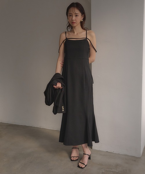 SOELA（ソエラ）の「【INGNI　SOELA】マルチウェイキャミワンピース／WEB限定（ワンピース・レディース・ライトベージュ/ブラック・M）」の12枚目の写真