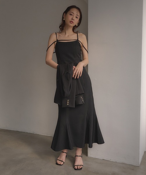 SOELA（ソエラ）の「【INGNI　SOELA】マルチウェイキャミワンピース／WEB限定（ワンピース・レディース・ライトベージュ/ブラック・M）」の14枚目の写真