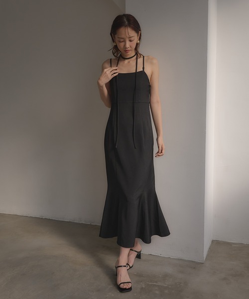 SOELA（ソエラ）の「【INGNI　SOELA】マルチウェイキャミワンピース／WEB限定（ワンピース・レディース・ライトベージュ/ブラック・M）」の20枚目の写真