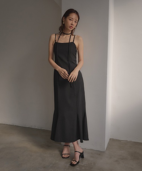 SOELA（ソエラ）の「【INGNI　SOELA】マルチウェイキャミワンピース／WEB限定（ワンピース・レディース・ライトベージュ/ブラック・M）」の21枚目の写真