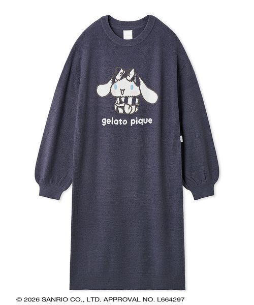 sanrio house（サンリオハウス）の「【gelato pique】【LADIES】スムーズィ―ミニワンピース（ルームウェア/パジャマ・レディース・オフホワイト/ライトブルー/ネイビー/ピンク・F）」の3枚目の写真