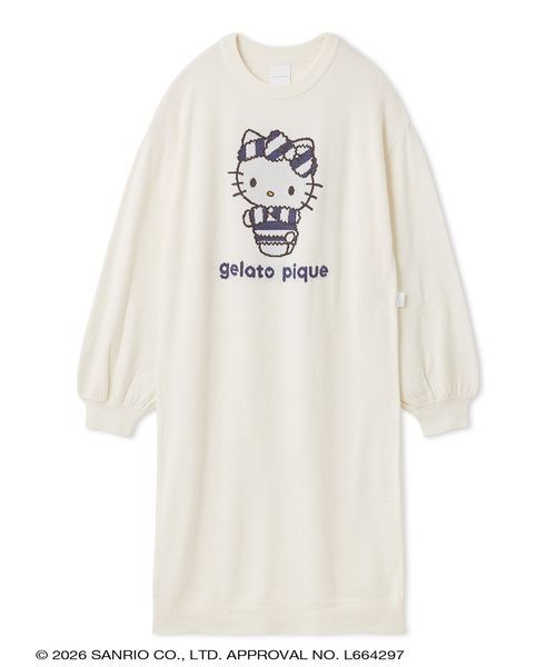 sanrio house（サンリオハウス）の「【gelato pique】【LADIES】スムーズィ―ミニワンピース（ルームウェア/パジャマ・レディース・オフホワイト/ライトブルー/ネイビー/ピンク・F）」の2枚目の写真